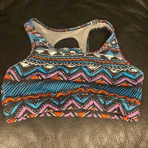 Womens colorful sports bra